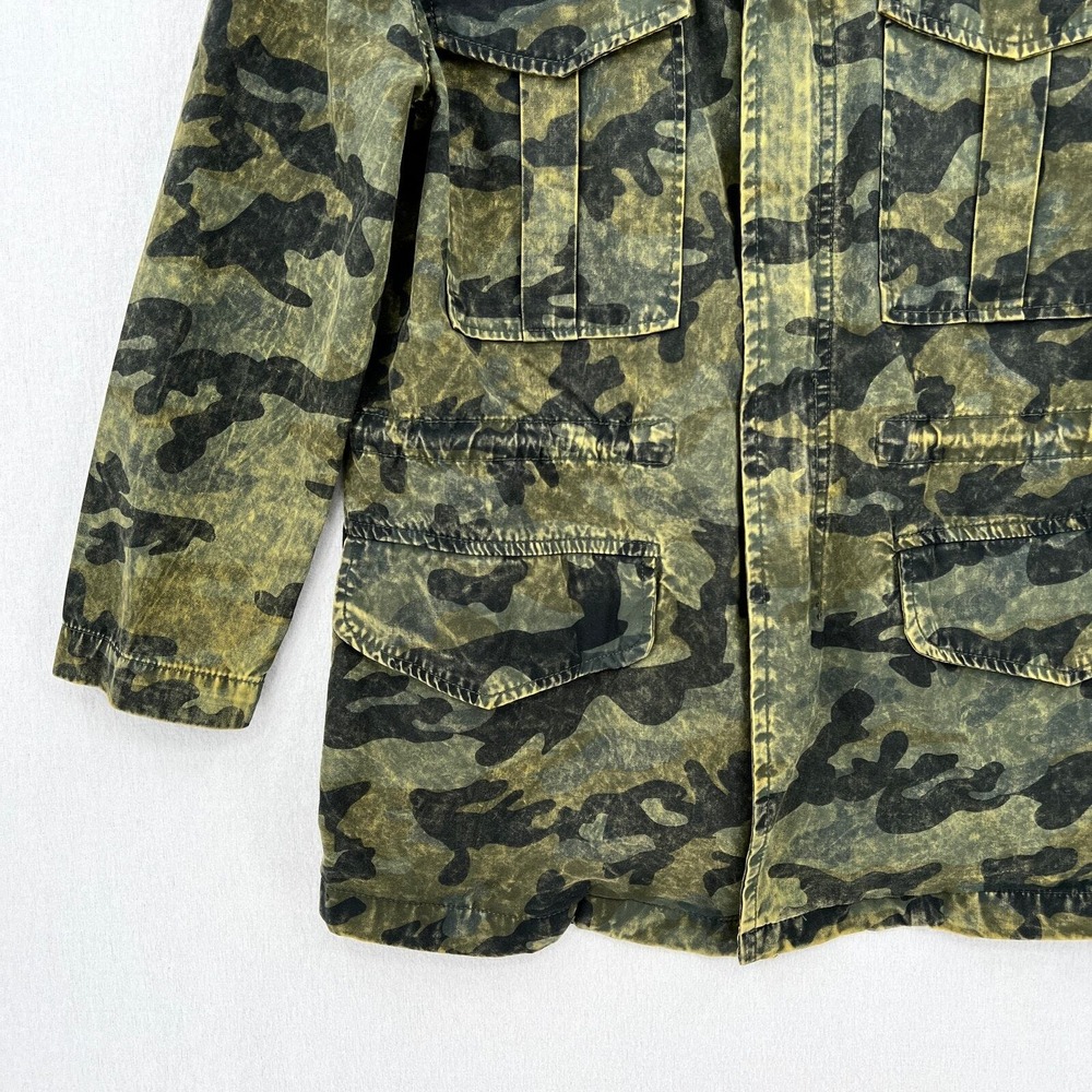 DL1961 Beekman Jacket Jacket Women XS Green Camo Utility Military Field Cotton - Picture 6 of 16